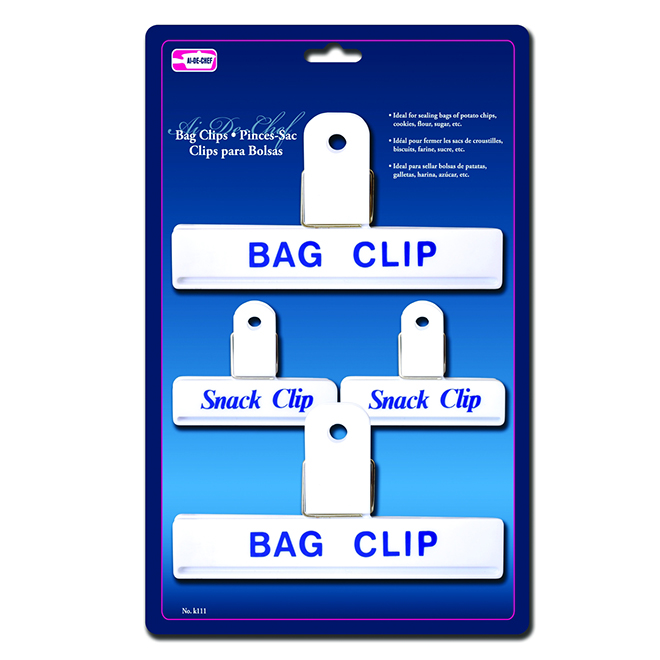 Ai De Chef Bag Clips Set 4 Pack K0111 Réno Dépôt