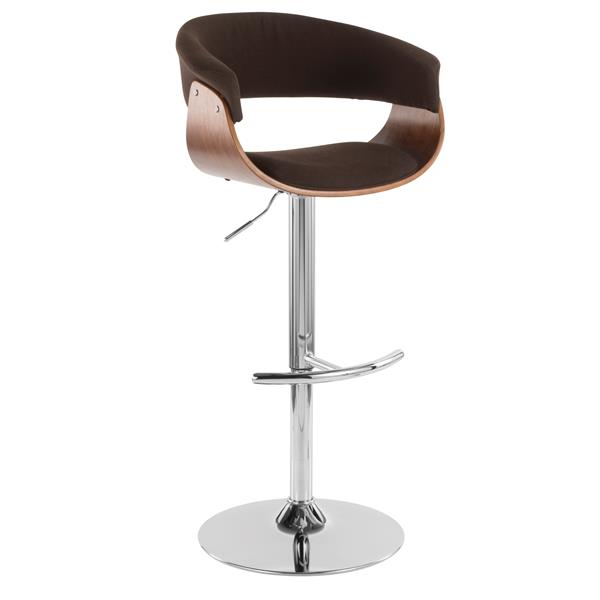 Lumisource Vintage Mod Walnut Mid Century Bar Stool Réno Dépôt Lumisource Vintage Mod Walnut Mid
