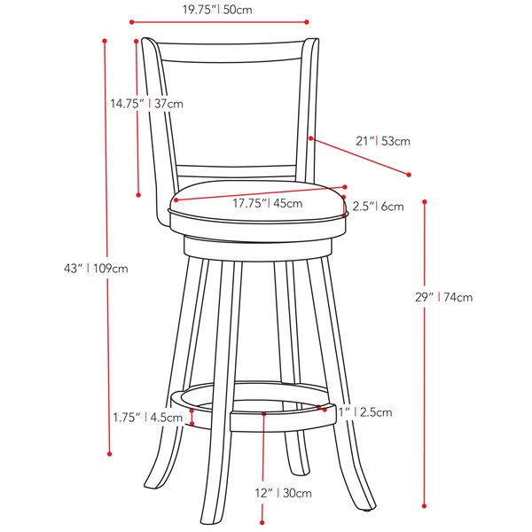Corliving Woodgrove White Leatherette Seat Swivel Bar Stool Set Of Model Dwg 119 B