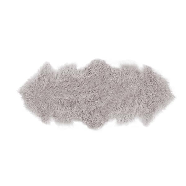 Luxe Tapis Mongolien En Fausse Fourrure De Mouton 2 X 6