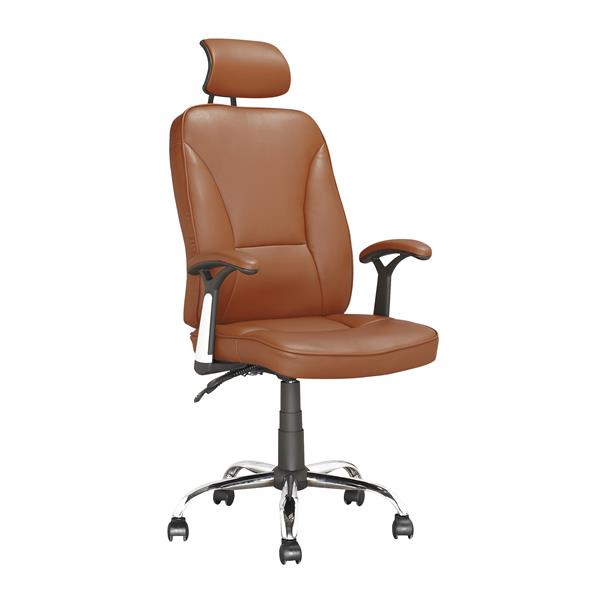 Chaise de bureau exécutive inclinable, brun pâle