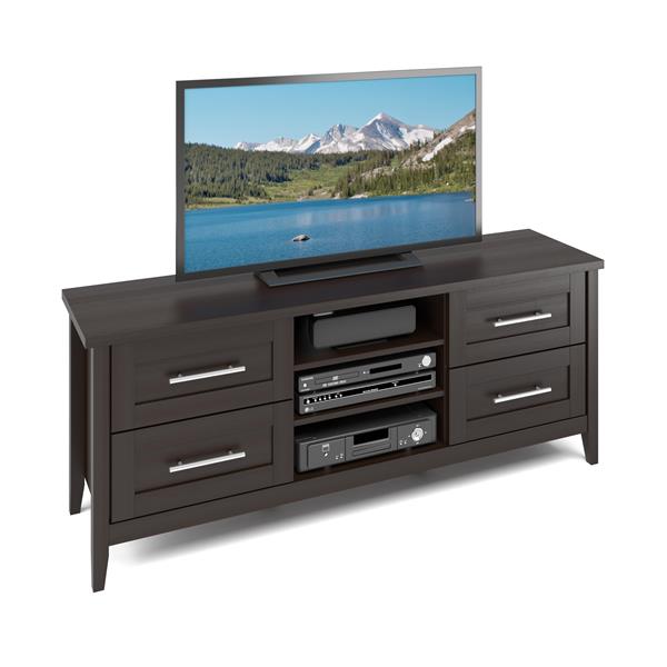 Corliving Jackson Espresso Tv Stand For Tvs Up To 60 Inches Tjk 681 Corliving Jackson Espresso Tv Stand For Tvs Up To 60 Inches