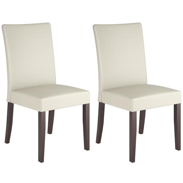 Dining Chairs, Off White Fabric Dining Chairs