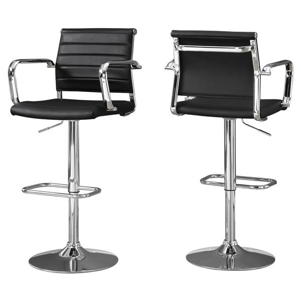 Monarch Specialties Bar Stools 25 5 In Black Set Of 2 Monarch Bar Stools 25 5 In Black Set Of 2