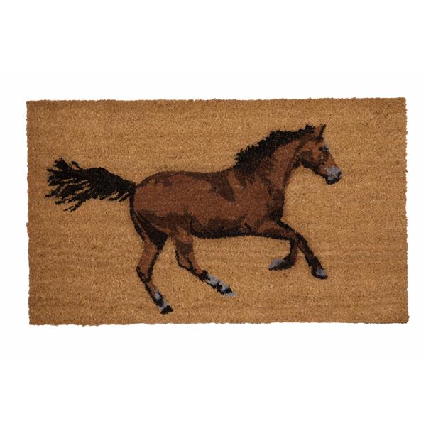 Technoflex 18in x 30in Galloping Horse Printed Coco Door Mat CM1830R