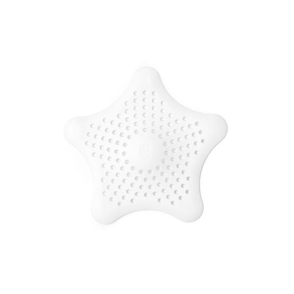 Umbra White Starfish Shower Drain & Sink Hair Catcher