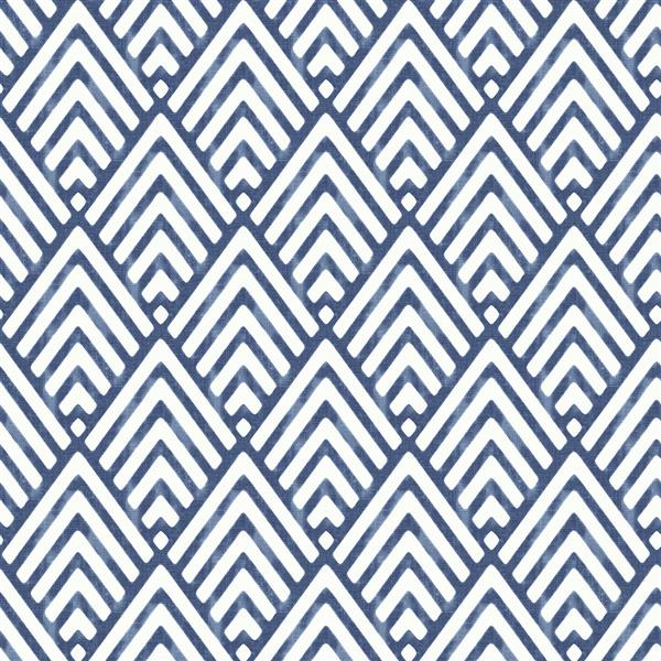 NuWallpaper Arrowhead Wallpaper - 20.5" x 216" - Dark Blue