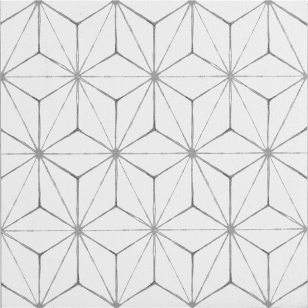 WallPops Kikko Self-adhesive Floor Tile - 24-in x 60-in - Gray