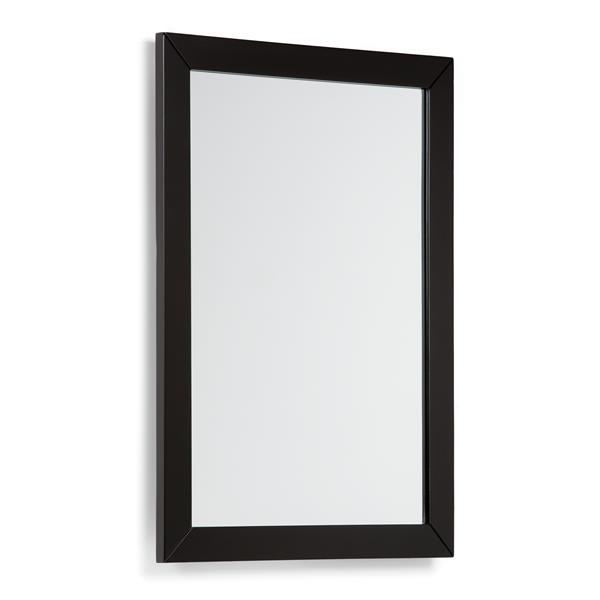 SIMPLI HOME Miroir pour salle de bain Chelsea, 22" x 30", noir | Réno-Dépôt