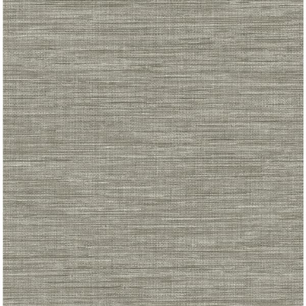 Shop Seagrass Faux Grasscloth Wallpaper in Pale Grey  Burke Decor