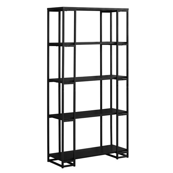 Monarch Specialties Bookcase 32 X 62 Metal Black Monarch Bookcase 32 X 62 Metal Black