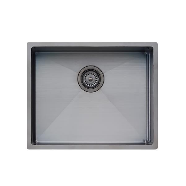 Wessan Universal Mount Sink 21 1/4in x 17 1/4in x 8in Gunmetal