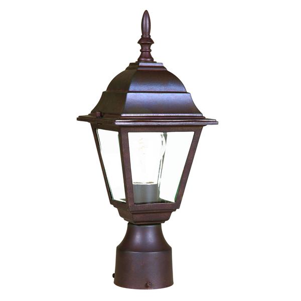 Lanterne extérieure Builders'  Choice , 1 ampoule, brun