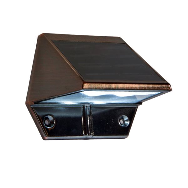Classy Caps Copper Plated Aluminum Solar Deck and Wall Light SL177  Réno-Dépôt