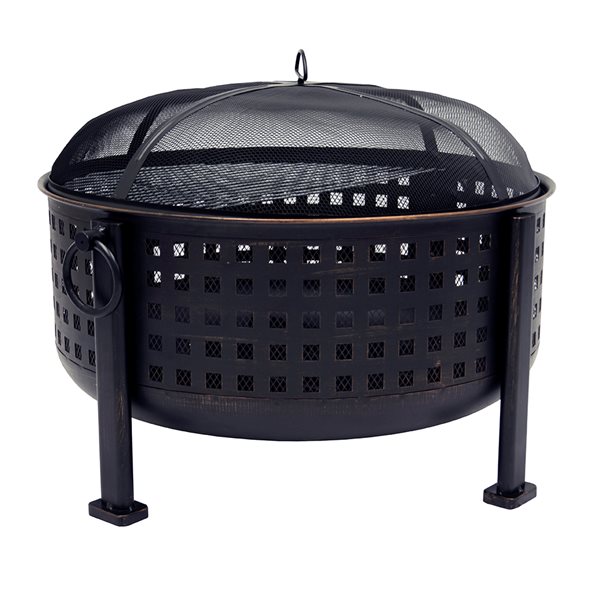 Pleasant Hearth Langston Deep Bowl Fire Pit 30 In Rubbed