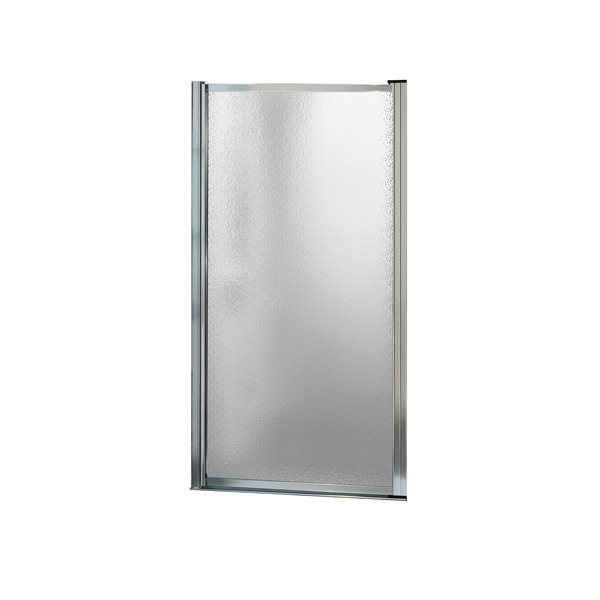 Maax Pivolok 31 33 In X 65 In Chrome Raindrop Shower Door Reno Depot