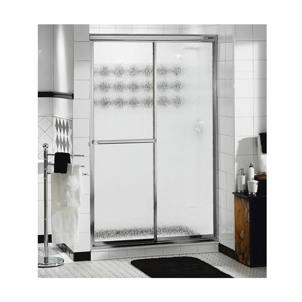 Chrome Raindrop Shower Door, 66 Sliding Shower Door