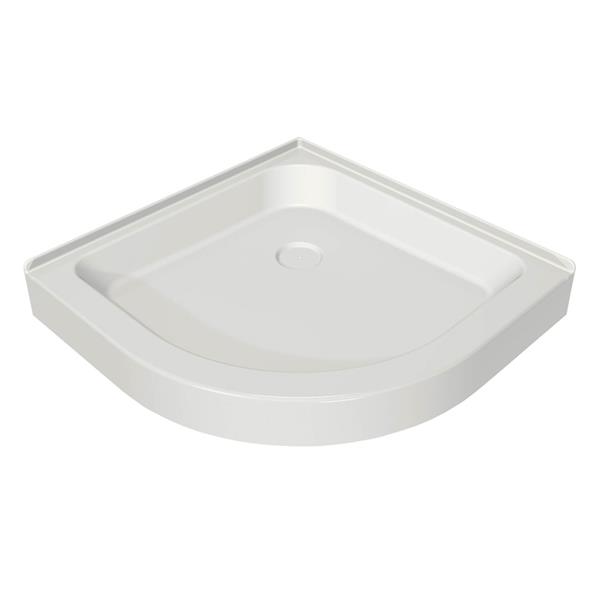 MAAX Neo Round Corner Shower Base with Centre Drain RénoDépôt