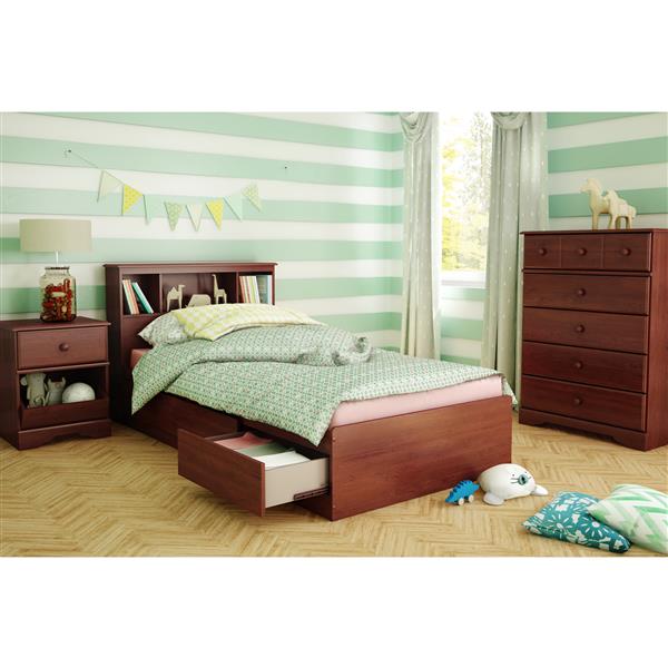 South Shore Furniture 3 Drawer Royal Cherry 40 50 In X 76 50 In Little Treasures Mates Bed 3846a1 Reno Depot