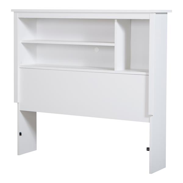 South Shore Furniture Vito White Twin Bookcase Headboard 3150098