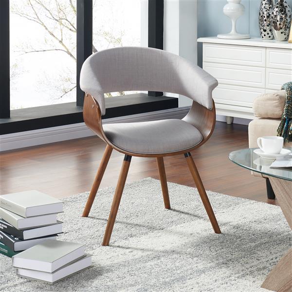 Worldwide Home Furnishings !nspire Grey Bentwood Accent Chair