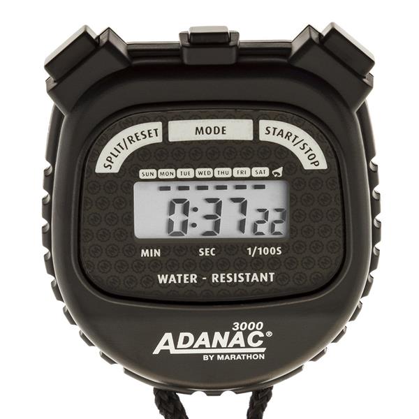 Marathon Adanac 3000 Black Square Digital Stopwatch Timer