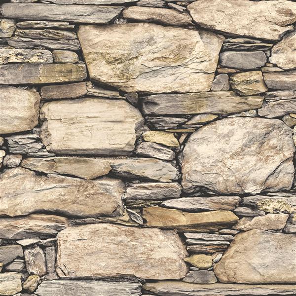 NuWallpaper Hadrian Stone Wall Wallpaper