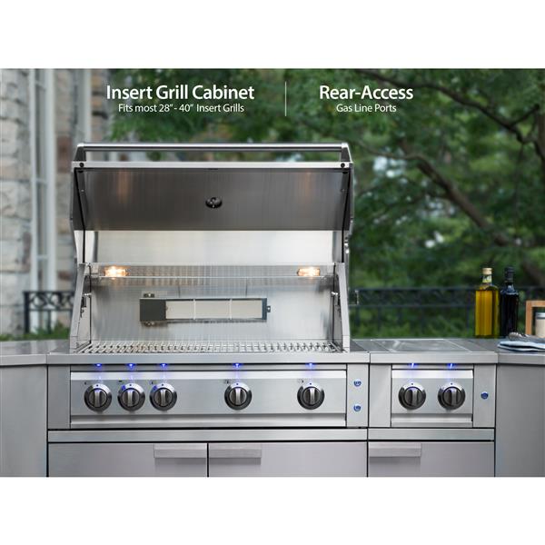 NewAge Products Outdoor Kitchen Stainless Steel 4 Piece Set 65058 