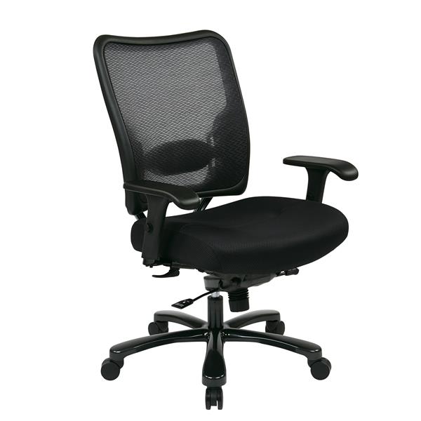 Chaise de bureau ergonomique, noir