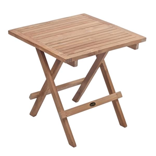 ARB TEAK & SPECIALTIES Table d'appoint pliable, 20 po x 20 po, teck, bois  naturel TAB062