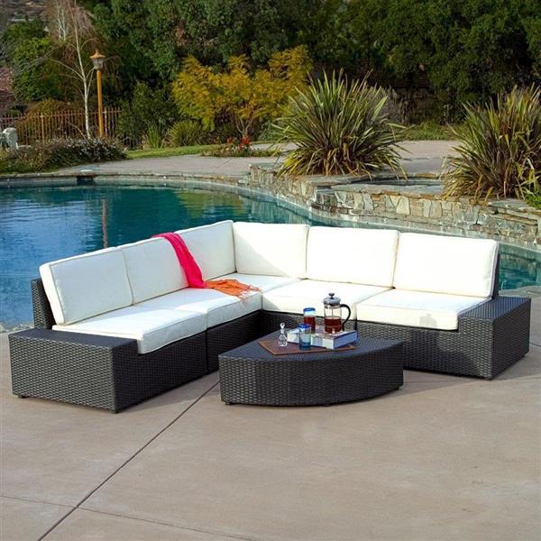 Best Ing Home Decor Santa Cruz Outdoor Sectional Sofa Set 215521 Réno Dépôt - Best Outdoor Furniture Sectionals