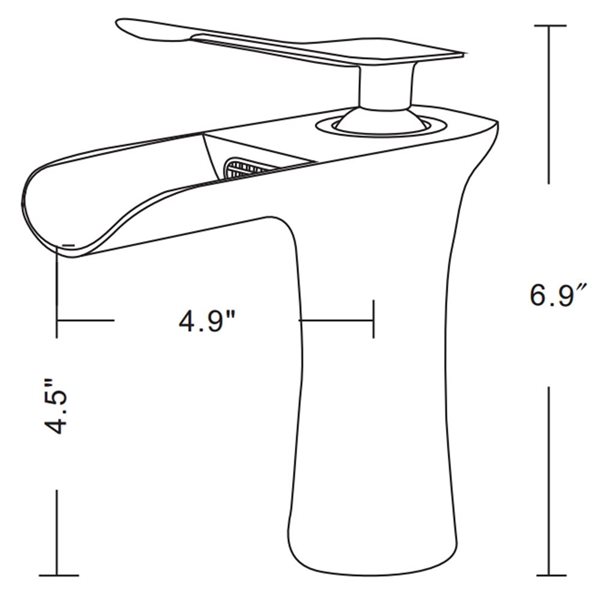 American Imaginations 19.75-in. W Above Counter White Vessel Set for 1 Hole Center Faucet