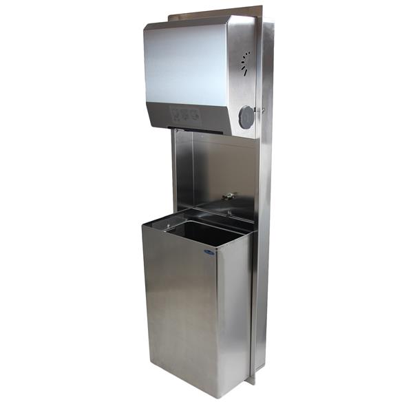 Frost Paper Towel Dispenser And Disposal - Stainless steel