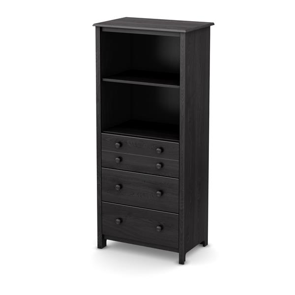 South S Furniture Little Smileys Shelving Unit With Drawers Little Smileys Shelving Unit With Drawers Gray Oak