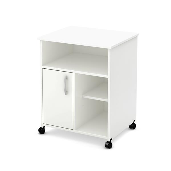 South Shore Furniture Axess Printer Cart - 23-in x 19-in x 29.25-in - White