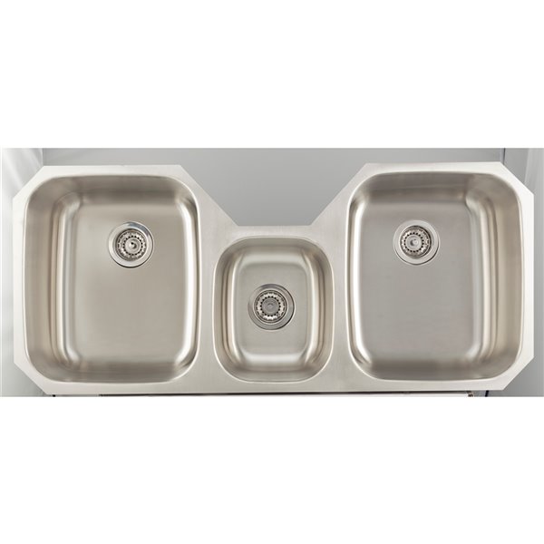 American Imaginations Undermount Triple Sink 46 87