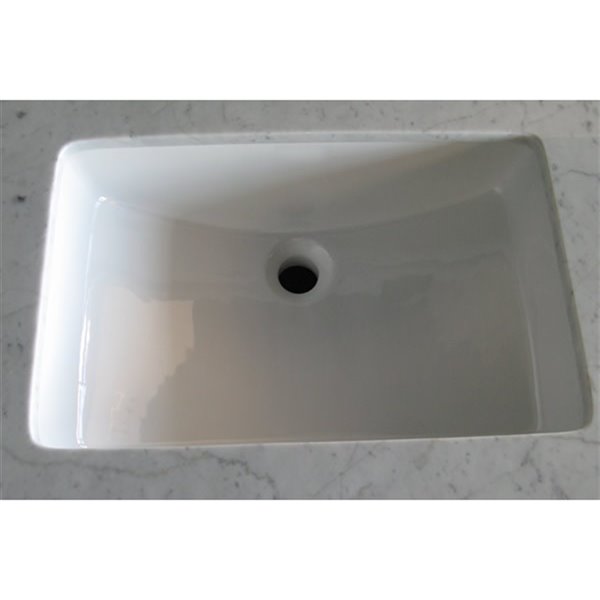 American Imaginations Undermount Sink - 20.75" - White