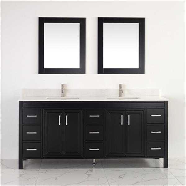 Spa Bathe Cora Bathroom Vanity 2, Allen Roth Kingscote 60 In Espresso Double Sink Bathroom Vanity