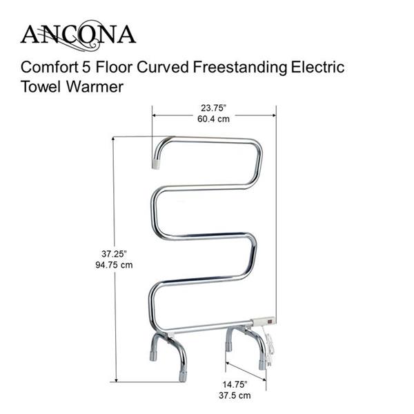 Ancona Towel Warmer 5 Bars AN5633 RénoDépôt