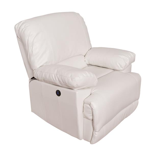 Corliving Leather Recliner With Usb, Reclining Leather Chairs Canada