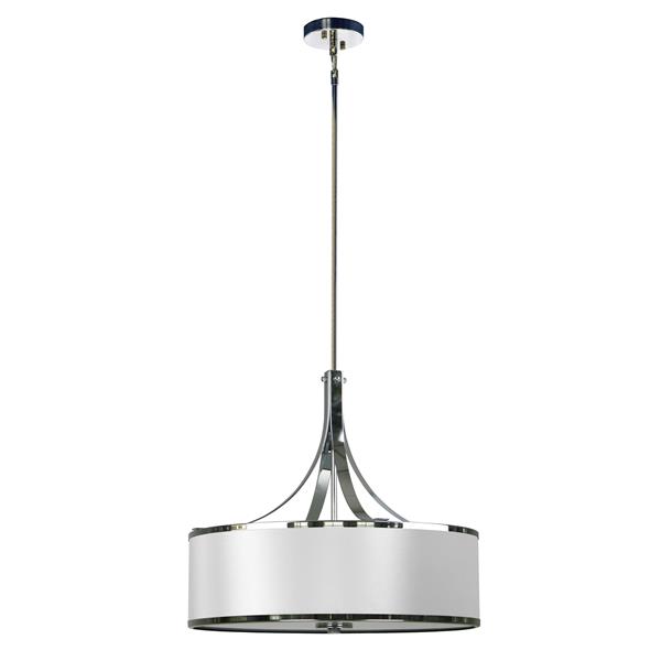 Whitfield Lighting 4-Light Chandelier with Shade - 19-in x 22-in - Silver