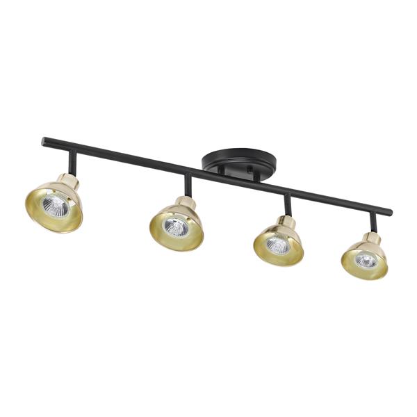 Globe Electric Versailles Track Light 4 Lights Black 59307 Globe Electric Versailles Track Light