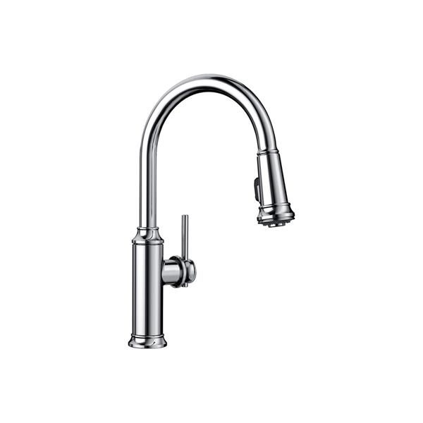 Blanco Empressa Pull Down Kitchen Faucet Chrome 442501 Reno Depot