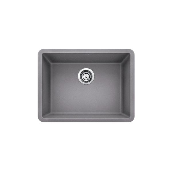 Blanco Precis Single Kitchen Sink Metallic Gray 24 In 401883 R No   330625567 MainImage 001 L 