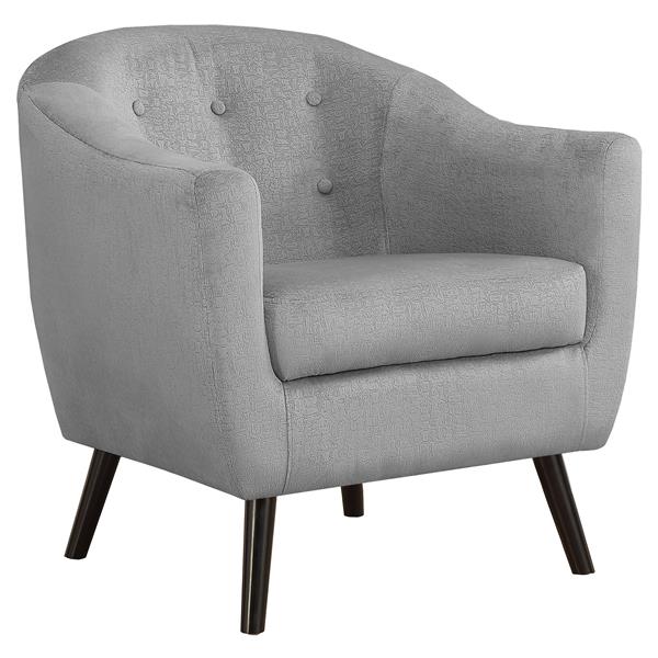 Accent Chair - 31.5" x 31.75" - Polyester - Gray