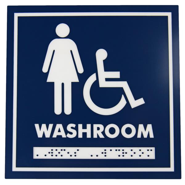 Frost Washroom Signage - Female/Wheelchair Accessible