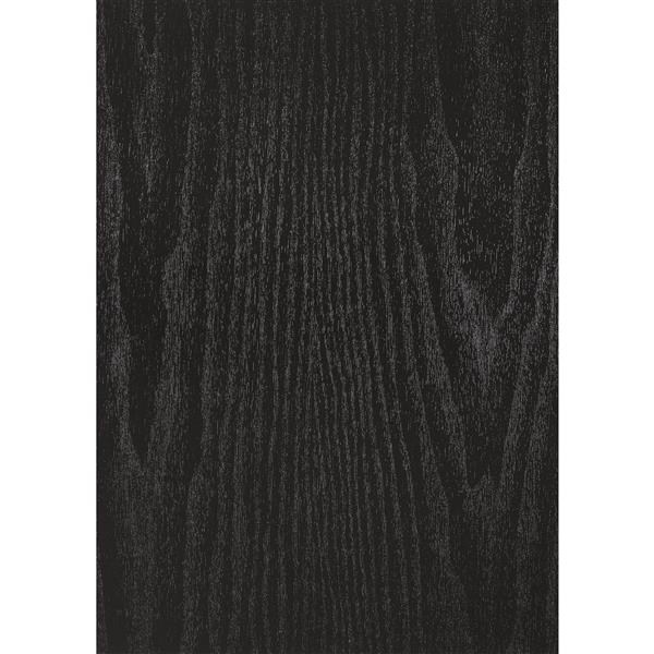 Film autocollant, 26 "x 78", bois noir