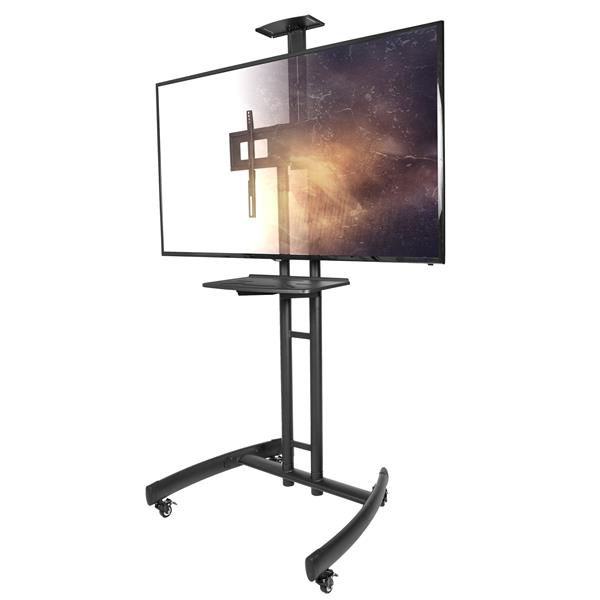 Kanto Mobile Tv Stand With Steel Tray For 32 To 55 In Tvs Mtm55pl S Kanto Mobile Tv Stand With Steel Tray For 32 To 55 In Tvs