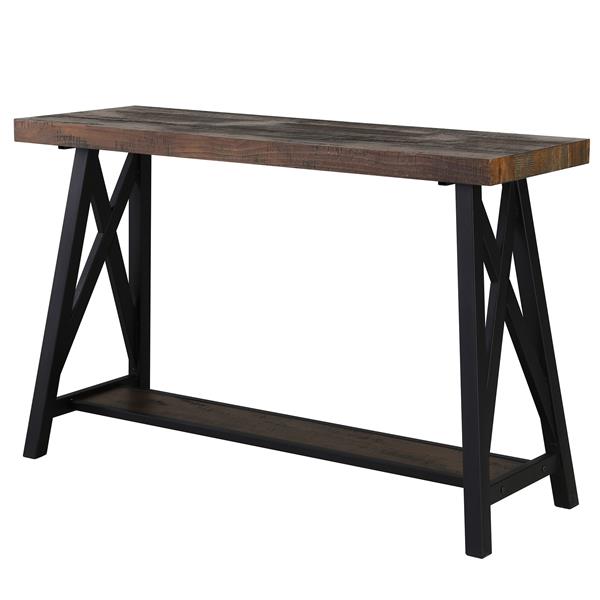 Table d'appoint Worldwide Home Furnishings , 48 po x 30 po, bois brun