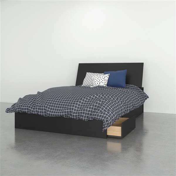 Nexera Contemporary Full Bedroom Set - 2 Pieces - Black